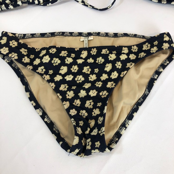 J. Crew 3-Piece Flowered Bikini Swimsuit XXS, XS - Picture 2 of 13